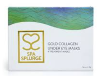Spa Splurge Gold Collagen Under Eye Mask, 4 g, 4 Count - Image 2