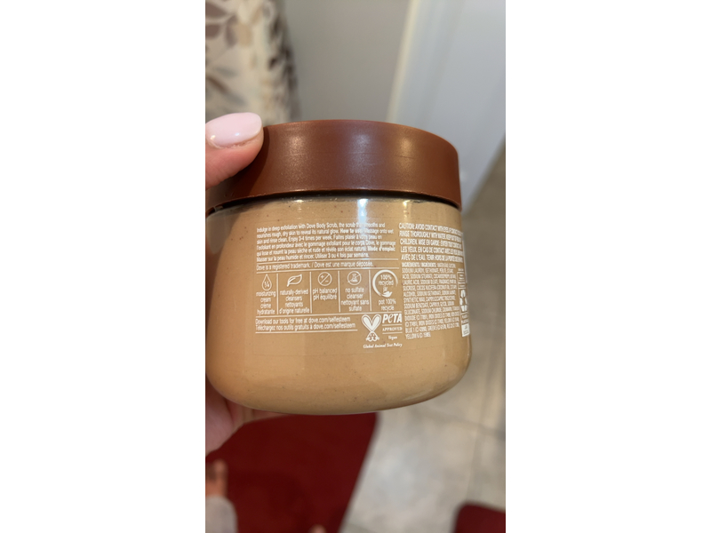 Dove Gommage Crops Body Scrub, Brown Sugar & Coconut Butter, 15 oz/425 g
