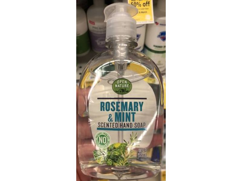 Open Nature Hand Soap, Rosemary & Mint, 12 fl oz/354 mL