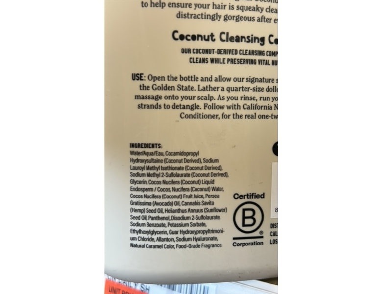 California Naturals Daily Shampoo, Coconut & Sandalwood, 16.5 fl oz/487 mL