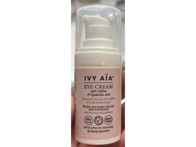 IVY AIA Eye Cream, Caffeine & Hyaluronic Acid, 0.5 fl oz/15 mL