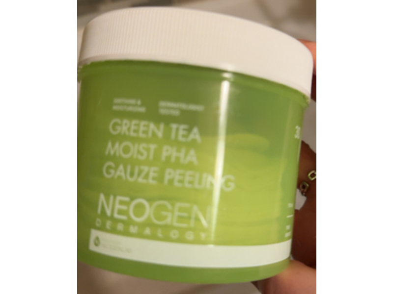 Neogen Dermalogy Green Tea Moist PHA Gauze Peeling Pad, 190 mL, 30 Count