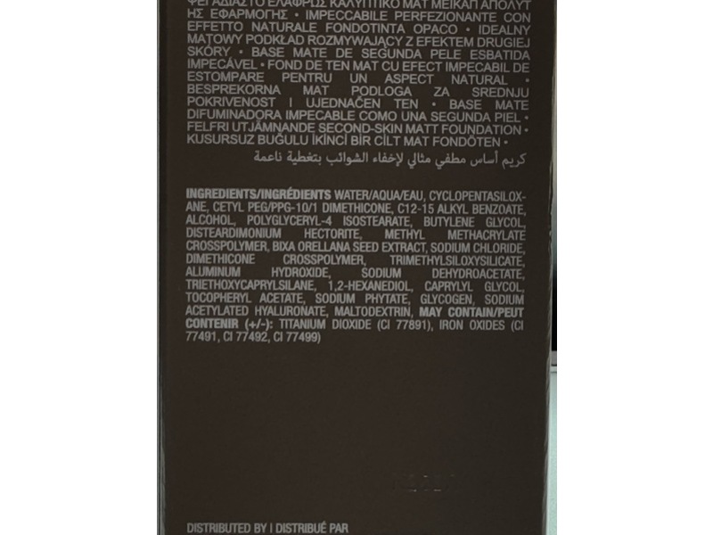 Anastasia Beverly Hills Impeccable Blurring Second Skin Matte Foundation, 7.5 N, 1 fl oz/30 mL