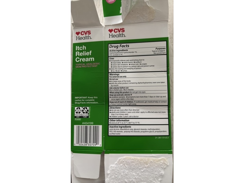 CVS Health Itch Relief Cream, 1 fl oz/28 g