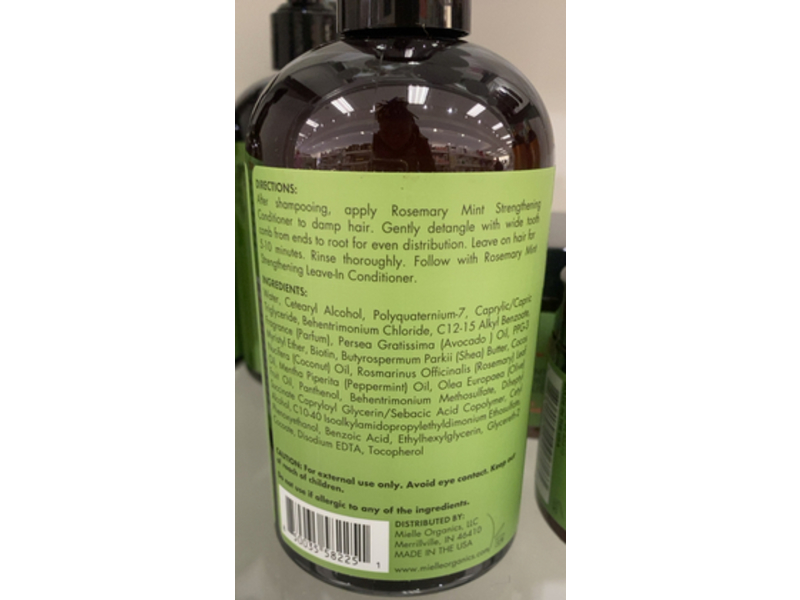 Mielle Strengthening Conditioner, Rosemary Mint Blend, 12 fl oz/355 mL