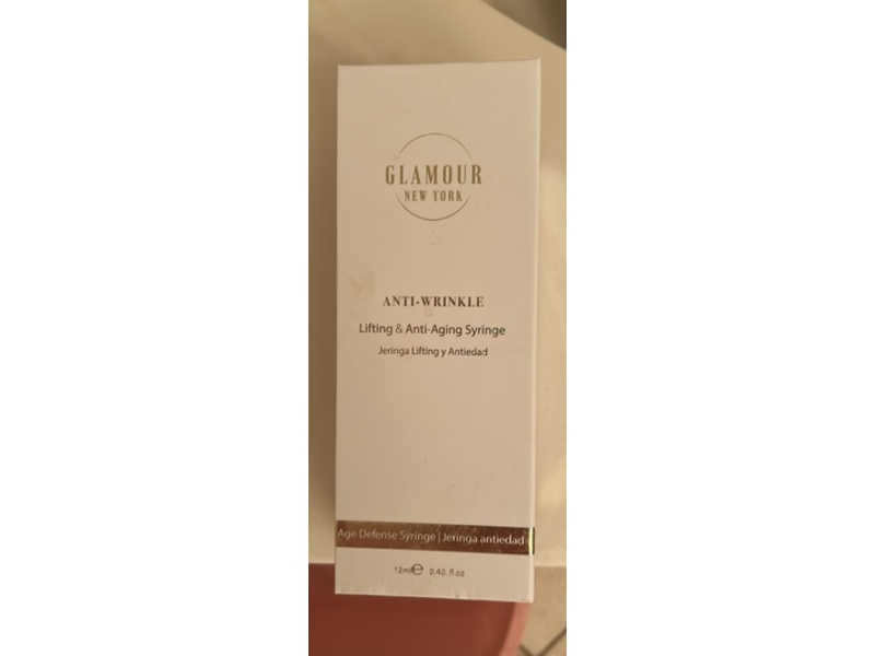 Glamour New York Anti-Wrinkle Lifting & Anti-Aging Syringe, 0.40 fl oz/12 mL