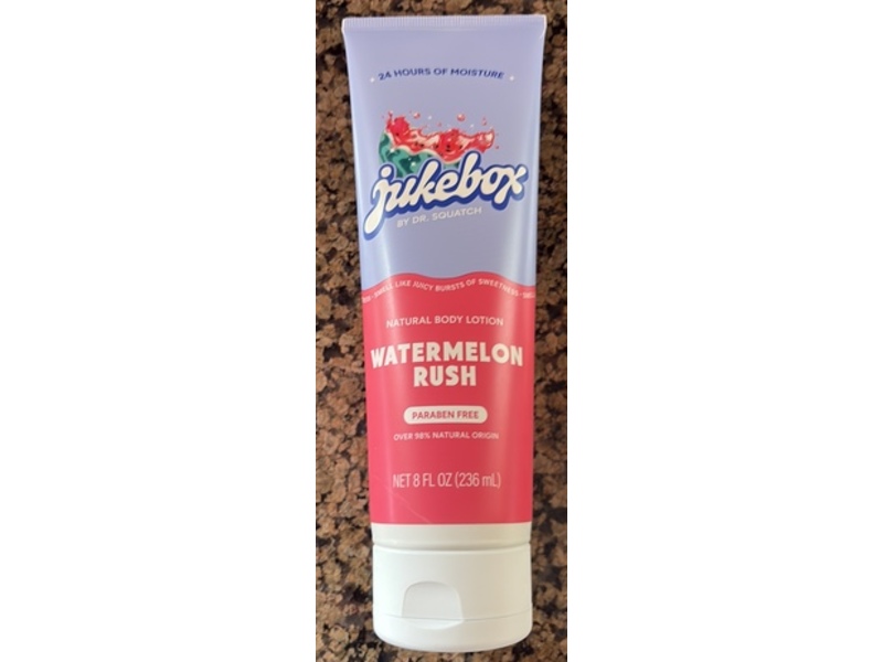 Dr.Squatch Jukebox Natural Body Lotion, Watermelon Rush, 8 fl oz/236 mL