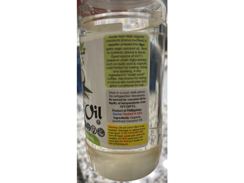 Rani Brand Organics Extra Virgin Unrefined Coconut Oil, 15 fl oz/444 mL
