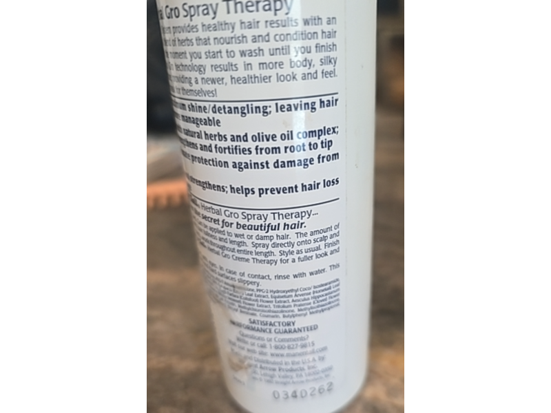 Mane N Tail Herbal Gro Spray Therapy, 6 oz/178 mL