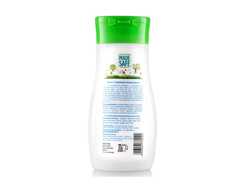 Mamaearth Gentle Cleansing Shampoo, 6.76 fl oz/200 mL