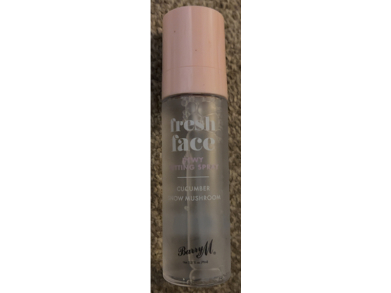 Barry M Fresh Face Dewy Setting Spray, Cucumber Snow Mushroom, 2.37 fl oz/70 mL