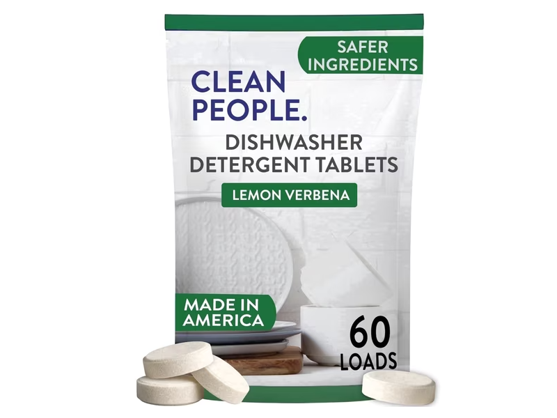 Clean People. Dishwasher Detergent Tablets , Lemon Verbena, 480 g, 60 Count
