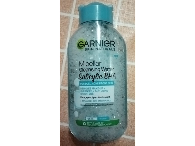 Garnier Skin Naturals Micellar Cleansing Water, Salicylic BHA, 125 mL