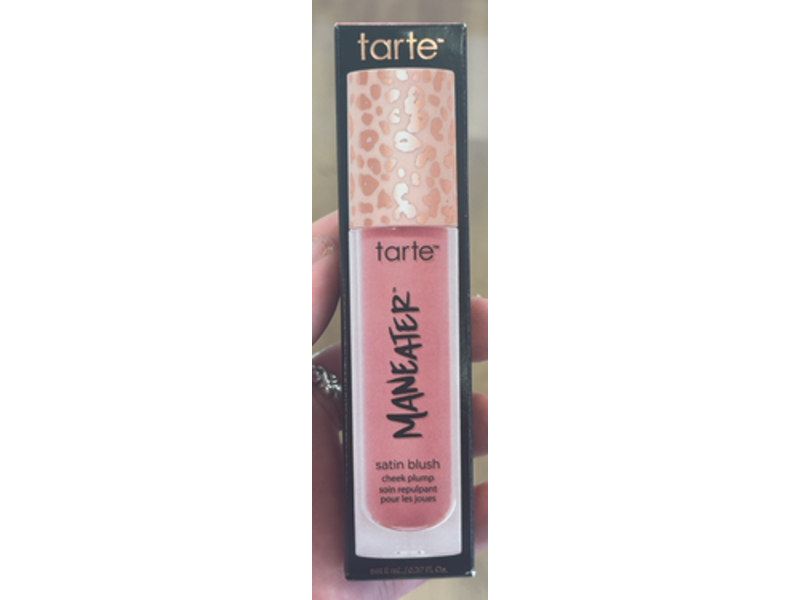 Tarte Maneater Satin Cheek Plump Blush, Warm Pink, 0.27 fl oz/8 mL