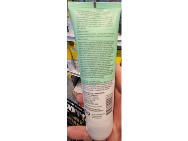 Acure Ultra Hydrating Green Juice Cleanser, 4 fl oz/118 mL