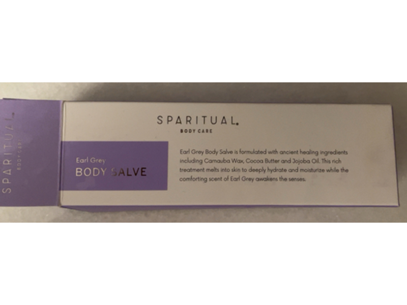 Sparitual Earl Grey Body Salve, 3.4 fl oz/100 mL