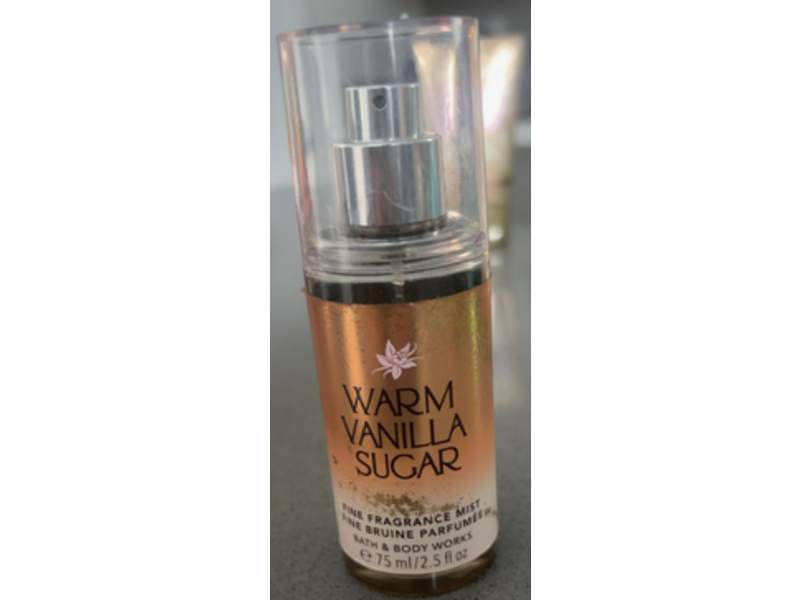 Bath & Body Works Fine Fragrance Mist, Warm Vanilla Sugar, 2.5 fl oz/75 mL
