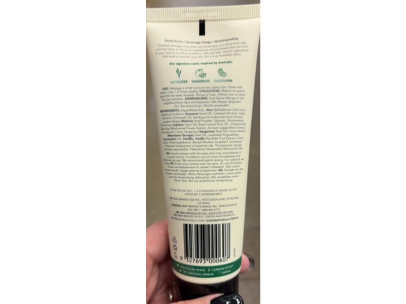 Sukin Signature Revitalising Facial Scrub, 4.23 fl oz/125 mL