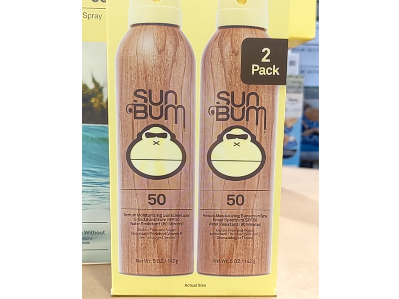 Sun Bum Premium Moisturizing Sunscreen Spray, SPF 50, 5 oz/142 g