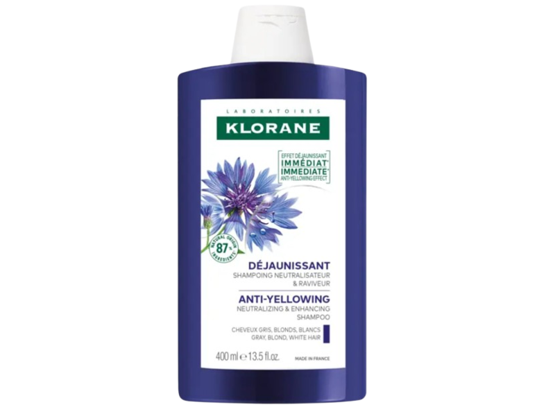 Klorane Anti-Yellowing Neutralizing & Enhancing Shampoo, 13.5 fl oz/400 mL