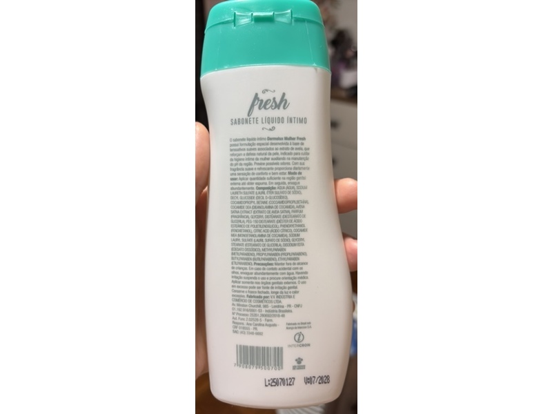 Dermolux Mulher Liquid Intimate Soap, Fresh, 200 mL