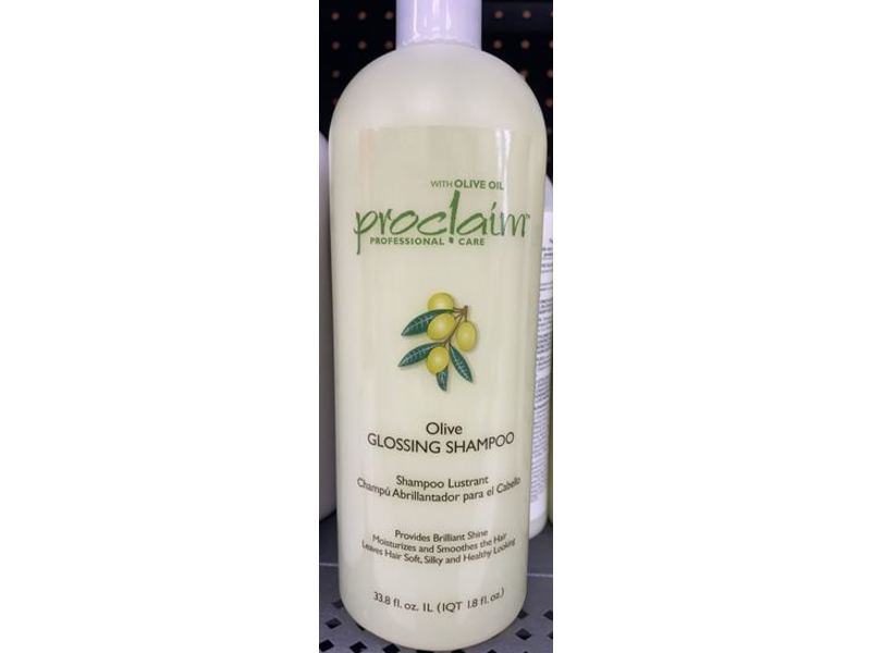 Proclaim Glossing Shampoo, Olive, 33.8 fl oz/1 L
