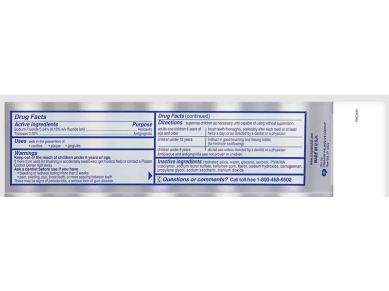 Colgate Total Advanced Deep Clean Toothpaste, 5.8 oz/164 g