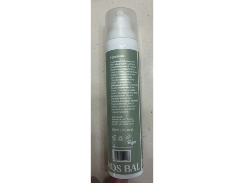 Balmonds Cooling Cream, Menthol Lavender+Aloe, 3.5 oz/100 mL