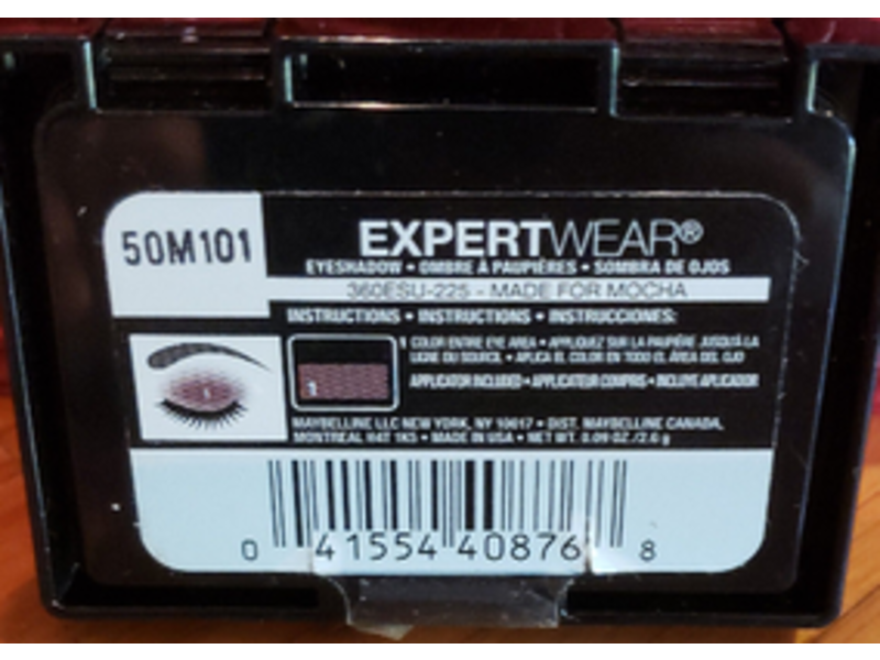 Maybelline Expert Wear Eyeshadow, Made For Mocha, 0.09 oz/2.6 g