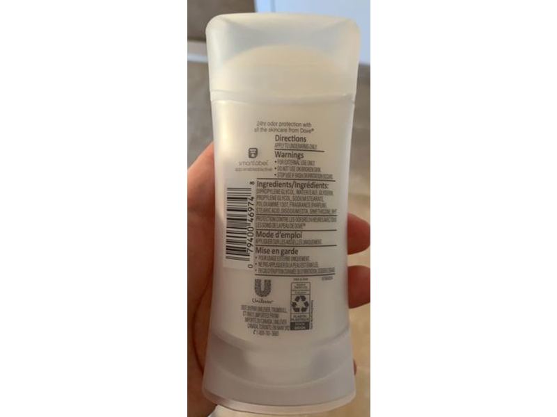 Dove 0% Aluminum Deodorant, Lavender+Vanilla, 2.6 oz/74 g