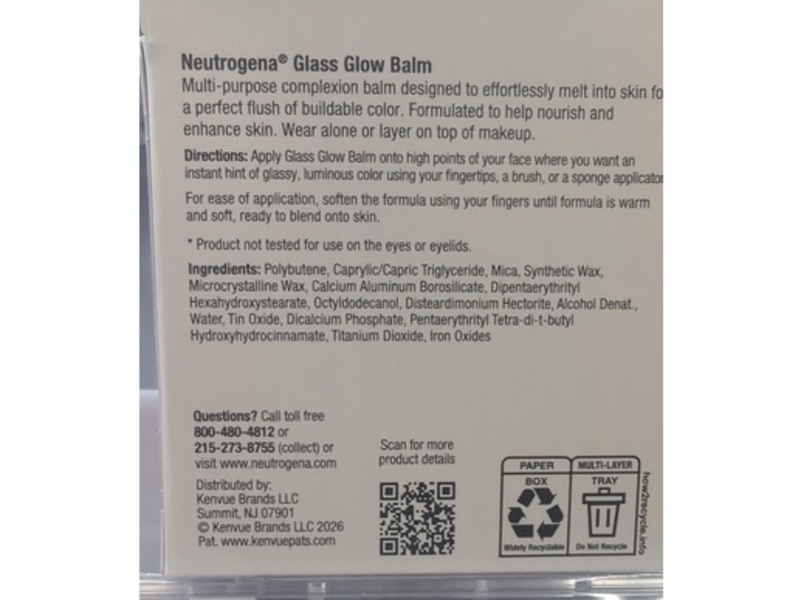 Neutrogena Glass Glow Balm Highlighter, Natural Glow, 0.3 oz/8.5 g