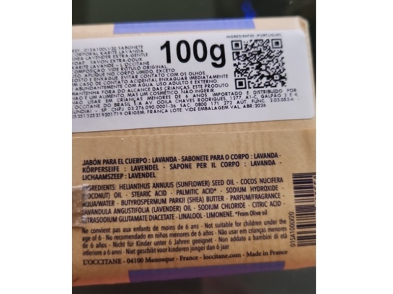 L'Occitane en Provence Extra-Gentle Soap, Shea Lavender, 3.5 oz/100 g