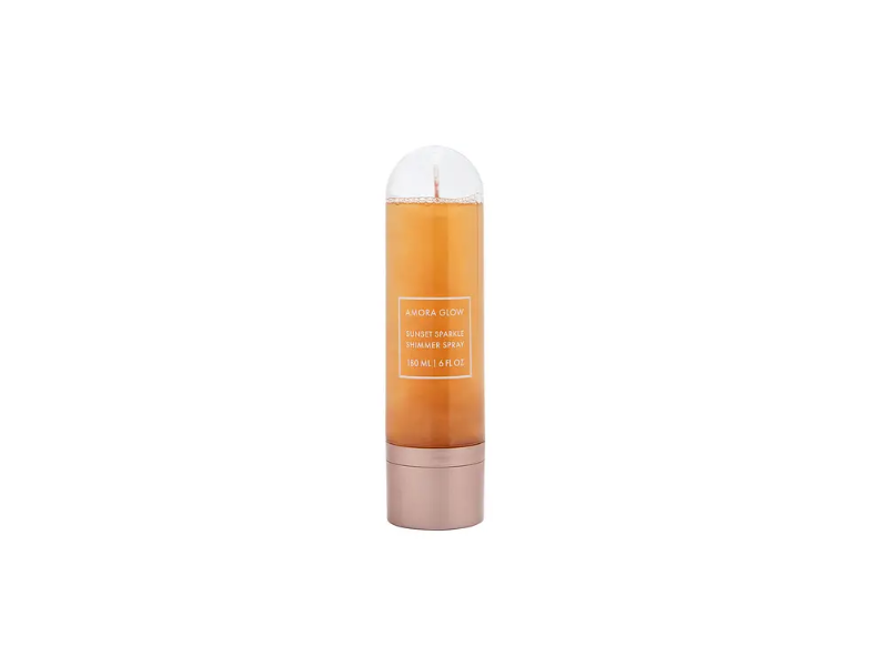 Amora Glow Sunset Sparkle Shimmer Spray, 6 fl oz/180 mL