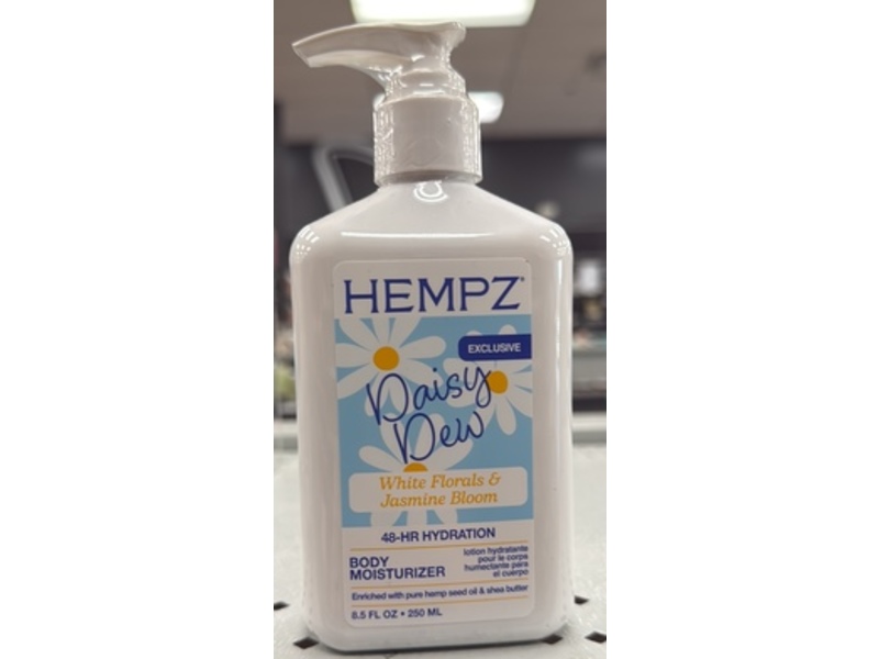 Hempz Daisy Dew Body Moisturizer, White Florals & Jasmine Bloom, 8.5 fl oz/250 mL