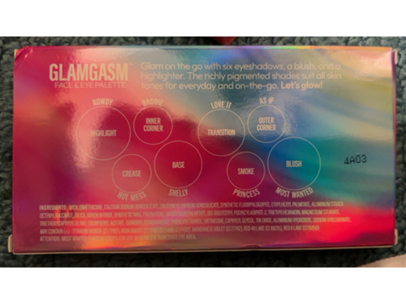 Formula Z Glamgasm Pro Artistry Face & Eye Palette, 0.19 oz/5.5 g