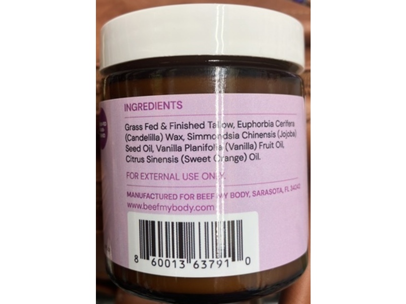 Beef My Body All Over Tallow Butter, 4 fl oz