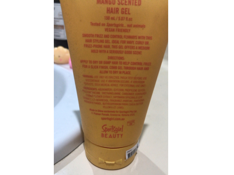 Sportsgirl Beauty Hair Gel, Mango Scented, 5.07 fl oz/150 mL