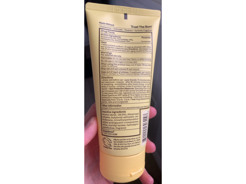 Sun Bum Kids Clear Sunscreen Lotion, SPF 50, 6 fl oz/177 mL