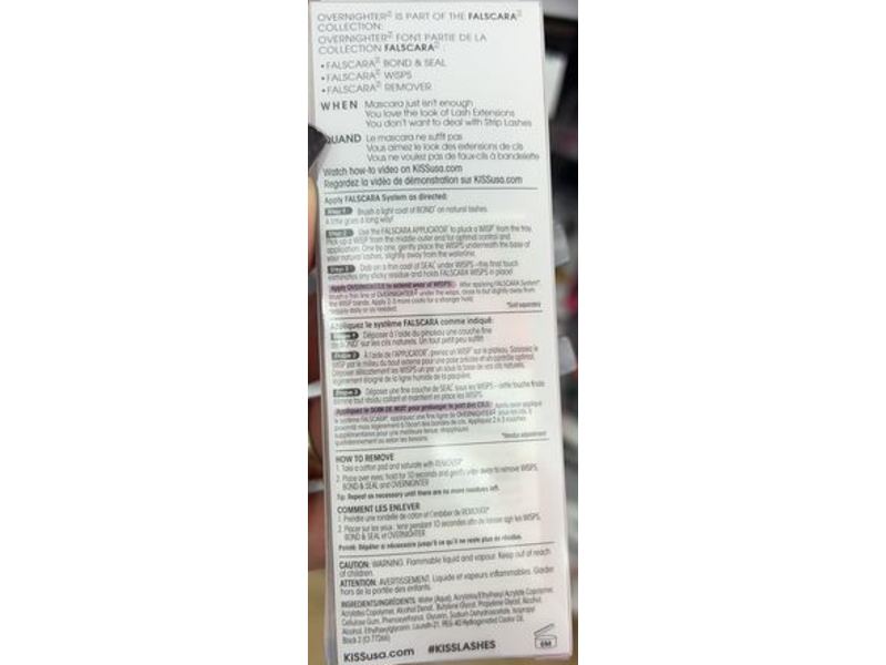 Kiss Falscara Eyelash Overnighter, 0.18 oz