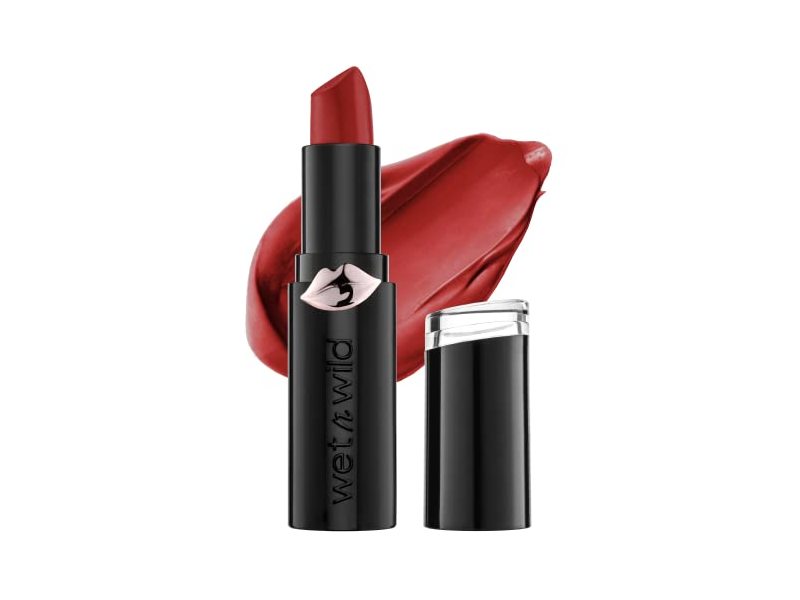 wet n wild Mega Last Matte Lip Color, Stoplight Red, 0.11 oz/3.3 g