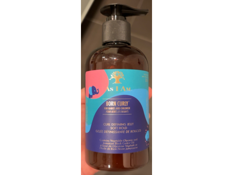 As I Am Born Curly Curl Defining Jelly, Soft Hold, 8 fl oz/240 mL
