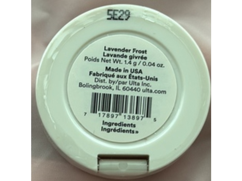 Ulta Beauty Eye Shadow, Lavender Frost, 0.04 oz/1.4 g