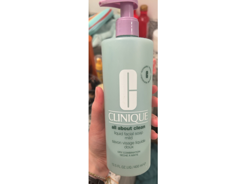 Clinique Liquid Facial Soap, Mild, 13.5 fl oz/400 mL