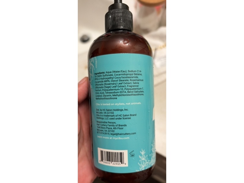 Cibu Detox + Clarify Shampoo, 11.83 fl oz/350 mL