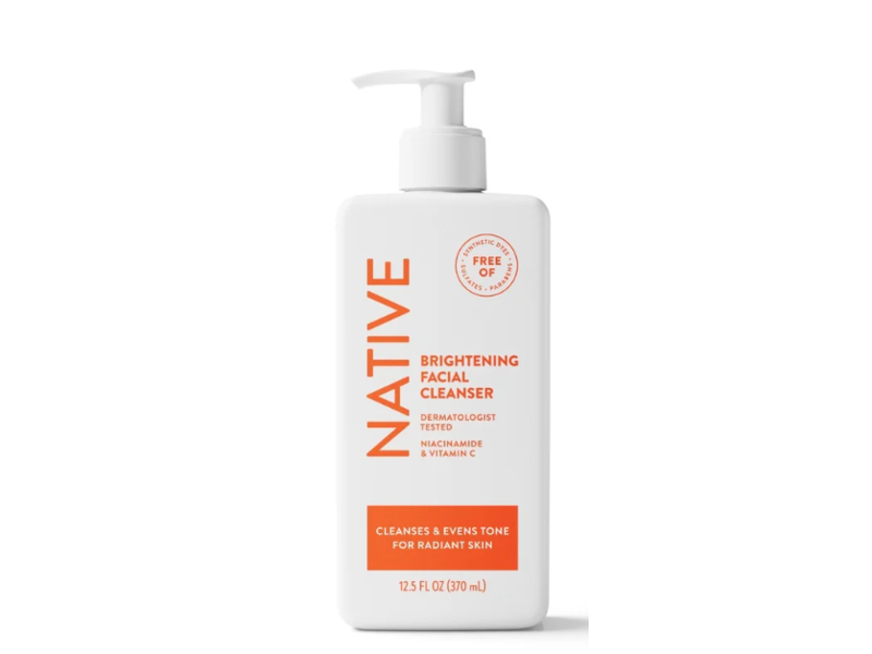 Native Brightening Facial Cleanser, Niacinamide & Vitamin C, 12.5 fl oz/370 mL