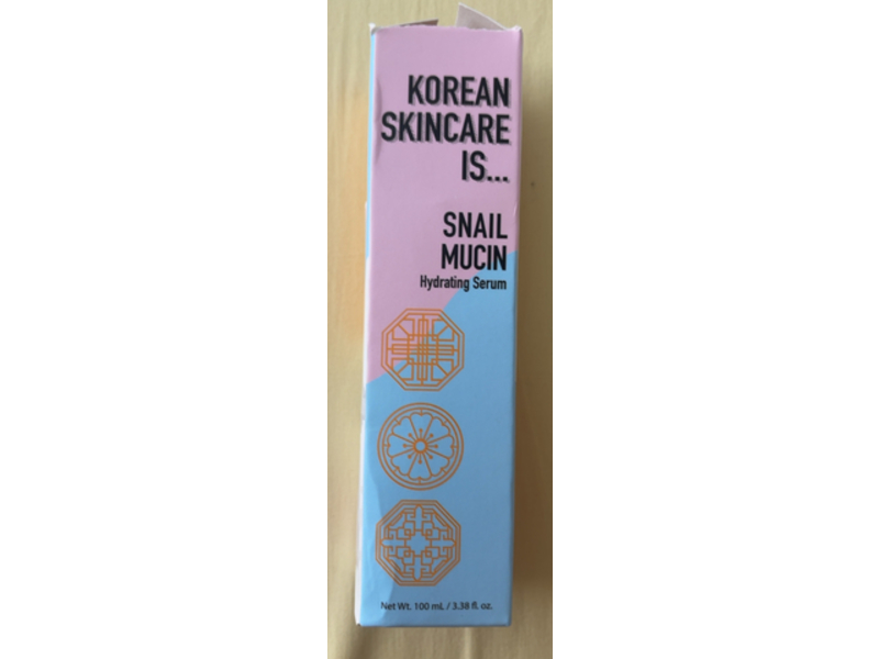 Elizabeth Mott Korean Skincare Is Snail Mucin Hydrating Serum, 3.38 fl oz/100 mL