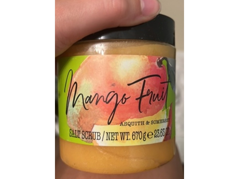 ASquith & Somerset Mango Fruit Salt Scrub, 23.63 oz/670 g