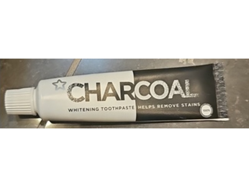 Superdrug Whitening Toothpaste, Charcoal, 75 mL