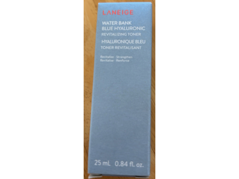 Laneige Water Bank Revitalizing Toner, Blue Hyaluronic, 0.84 fl oz/25 mL