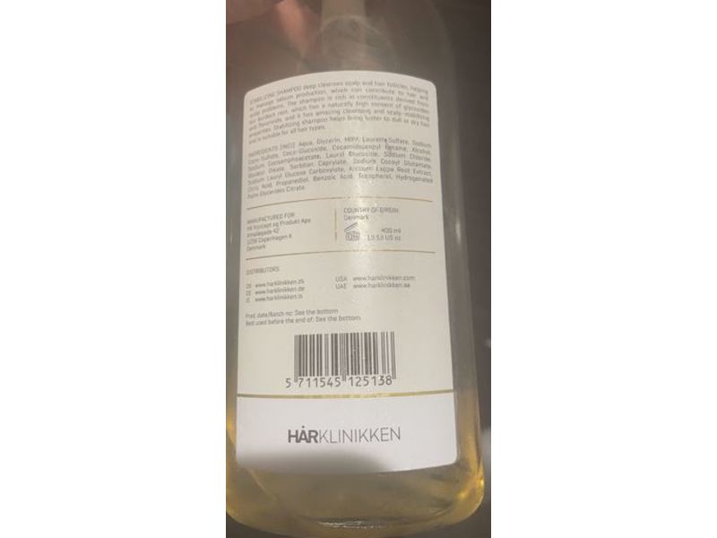 Harklinikken Stabilizing Shampoo, Deep Cleaning & Adds Cluster, 13.25 oz/400 mL